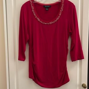 White House Black Market 3/4 sleeve top M